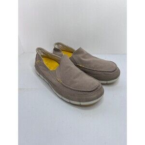 Mens Crocs Stretch Sole Canvas Loafers